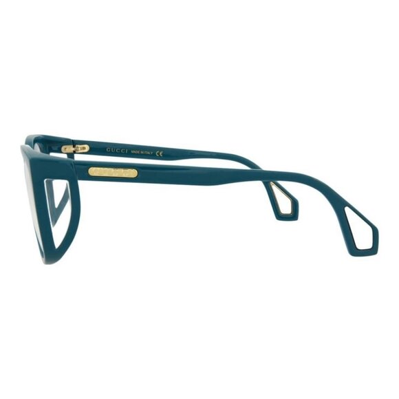 Gucci Womens Square/Rectangle Blue Blue Transparent Fashion Designer Eyewear - Picture 3 of 4